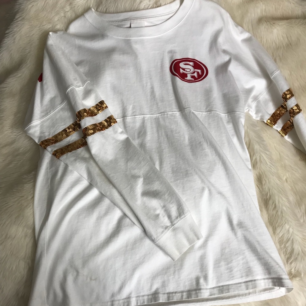 SF 49ers PINK Varsity top